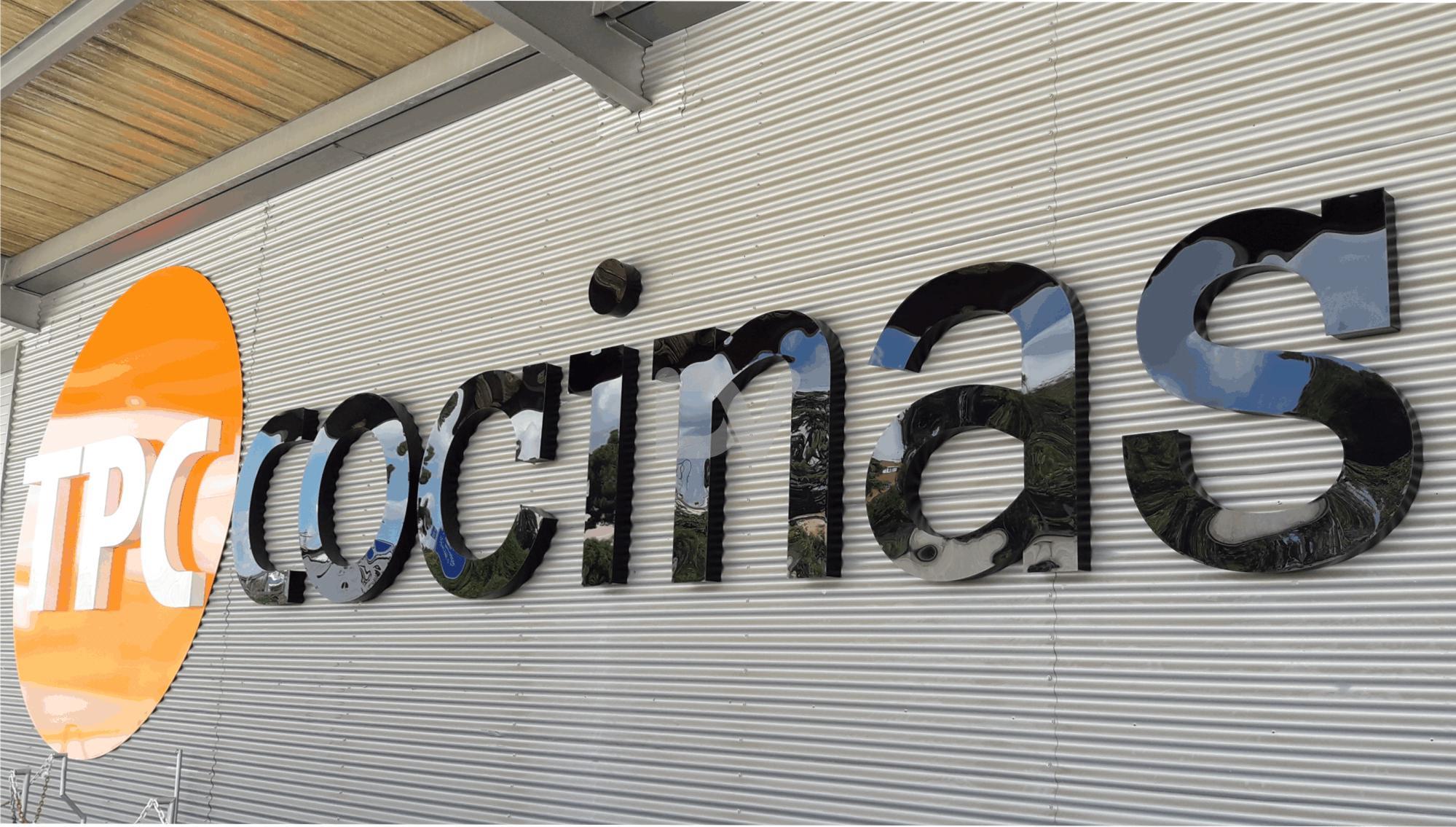 Cartel letras empresa